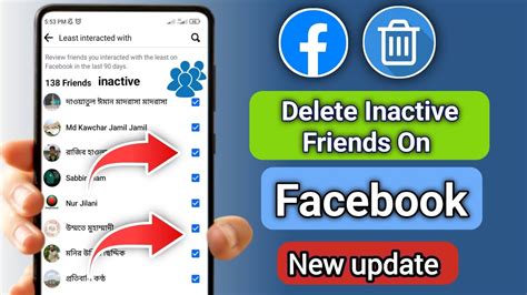 how to remove inactive accounts on facebook