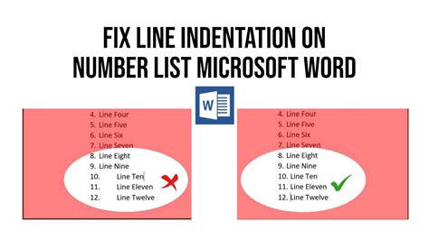 how to remove indent in word numbering