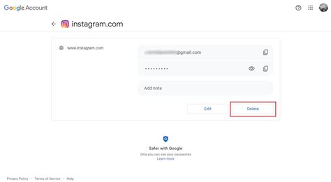 how to remove instagram page from google search