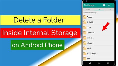 how to remove internal memory in mobile