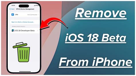 how to remove ios beta on iphone