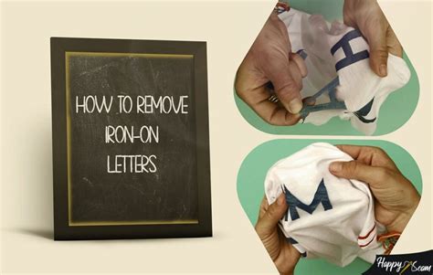 how to remove iron on lettering from fabric