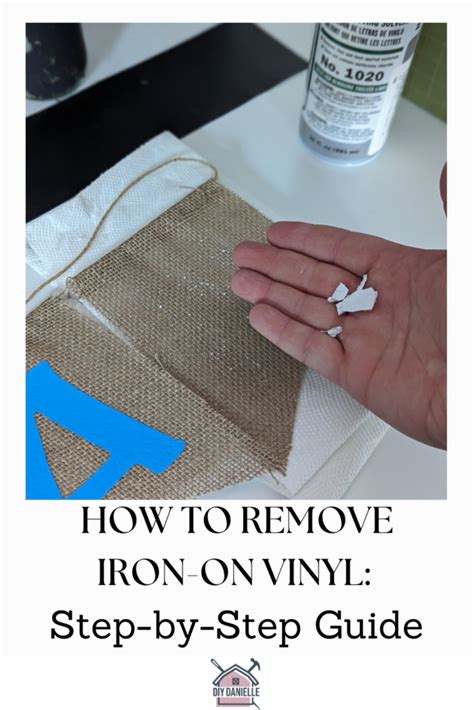 how to remove iron on vinyl from canvas