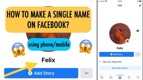 how to remove last name on facebook using mobile