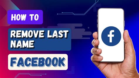 how to remove last name on fb