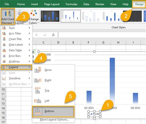 how to remove legend in excel chart