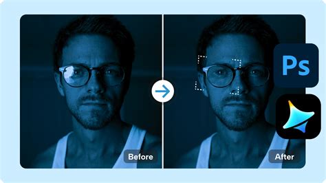 how to remove light glare from glasses in photoshop