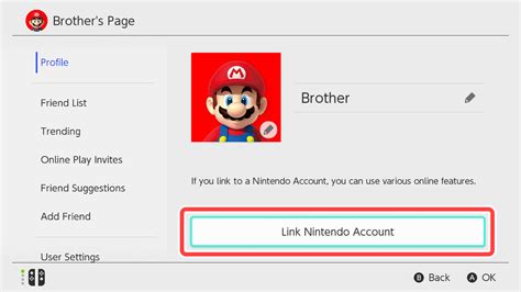 how to remove linked nintendo account from switch lite