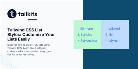 how to remove list style in tailwind css