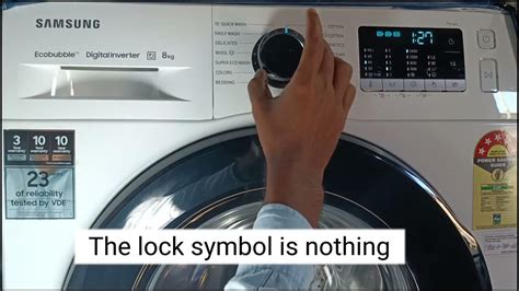 how to remove lock in washing machine