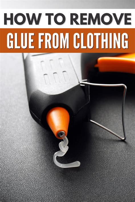 how to remove material glue from clothes