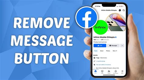 how to remove message button from facebook page