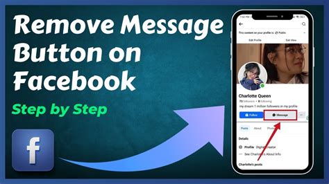 how to remove message button on facebook