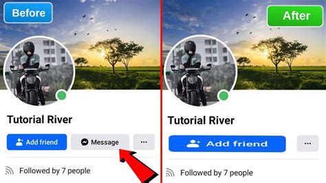 how to remove message button on facebook page post