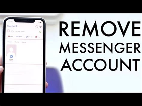 how to remove messenger account from android phone