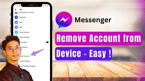 how to remove messenger account from device on android