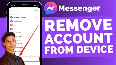 how to remove messenger account from other devices
