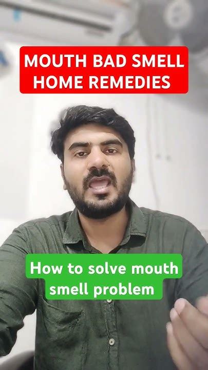 how to remove mouth bad smell