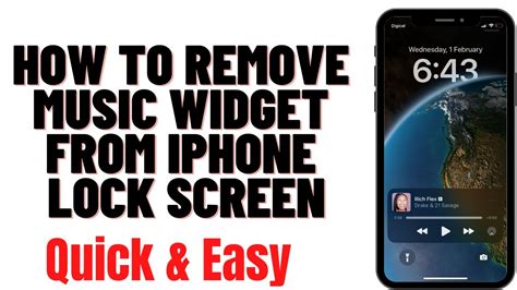 how to remove music icon from lock screen