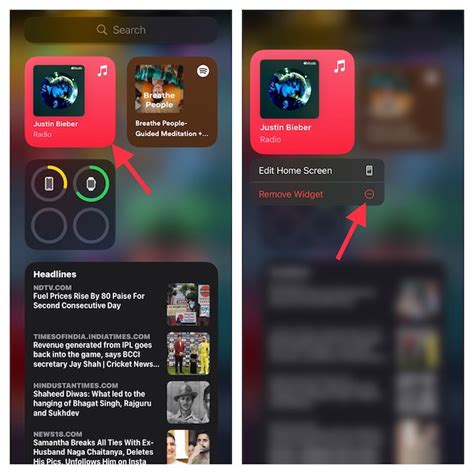 how to remove music widget from lock screen iphone
