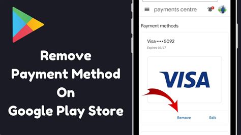 how to remove my debit card from google play store