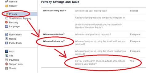 how to remove my facebook from google search