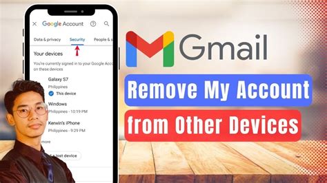 how to remove my gmail account from other mobile