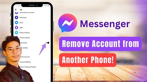 how to remove my messenger account from other devices on iphone