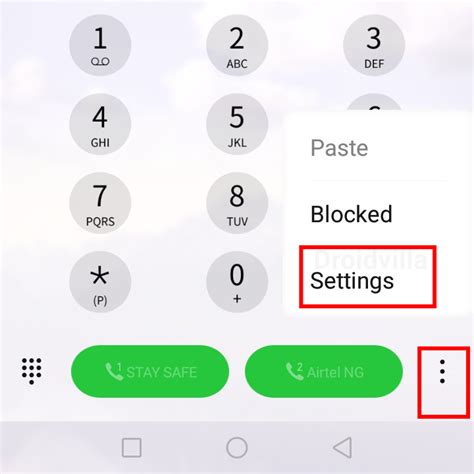 how to remove my sim from private number on android