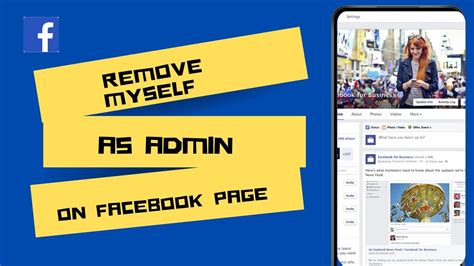 how to remove myself admin facebook page