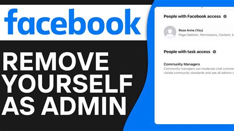 how to remove myself as admin fb page