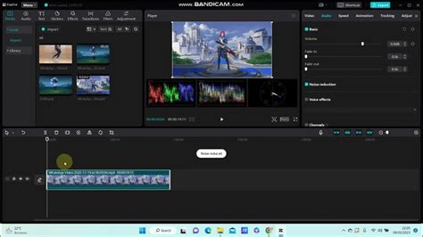 how to remove noise from a video using capcut