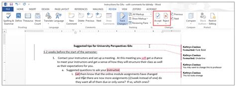 how to remove notes in word document