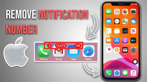 how to remove notification number from apps iphone