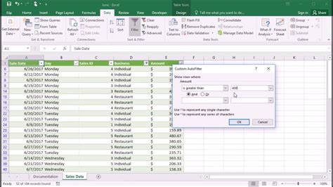 how to remove number filter in excel