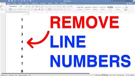 how to remove numbers in word