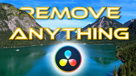 how to remove object in video davinci resolve