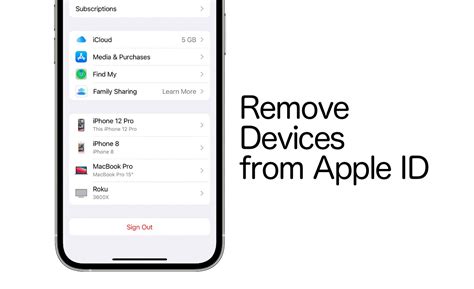how to remove old devices from apple id