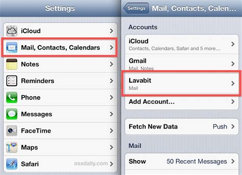how to remove old work email from iphone