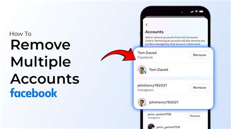 how to remove other accounts in facebook