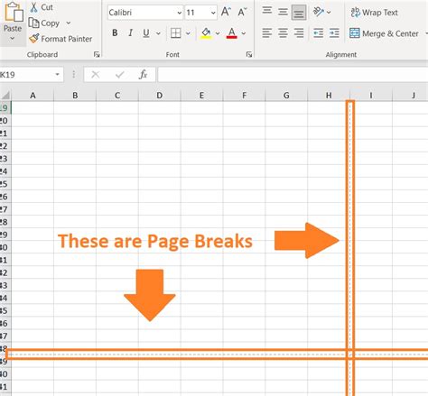 how to remove page break in excel