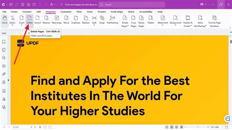how to remove page in pdf foxit