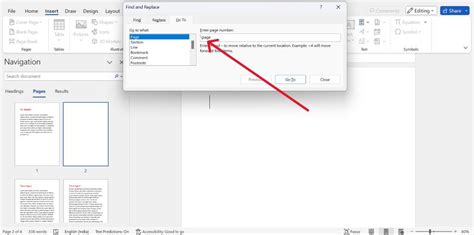 how to remove page name in word