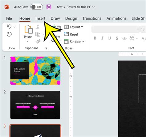 how to remove page number from ppt slide