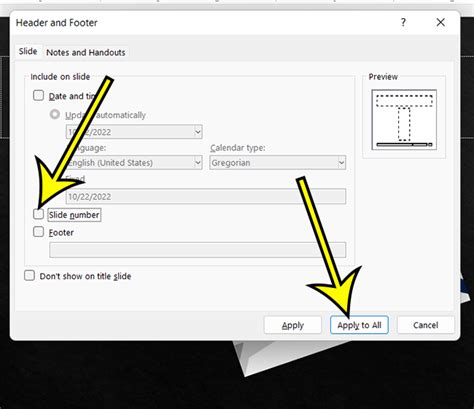 how to remove page number from title page in powerpoint