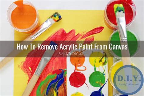 how to remove paint from canvas