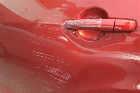how to remove paint scrape on car