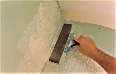 how to remove painted knockdown texture from walls