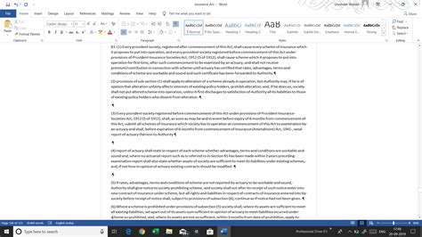 how to remove paragraph breaks in word