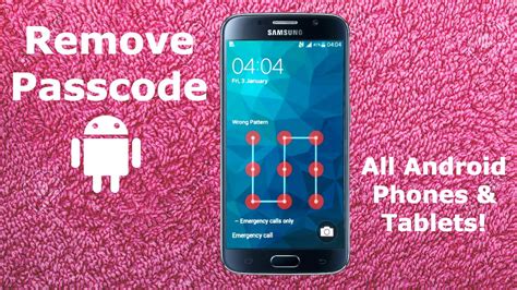 how to remove password on my android phone